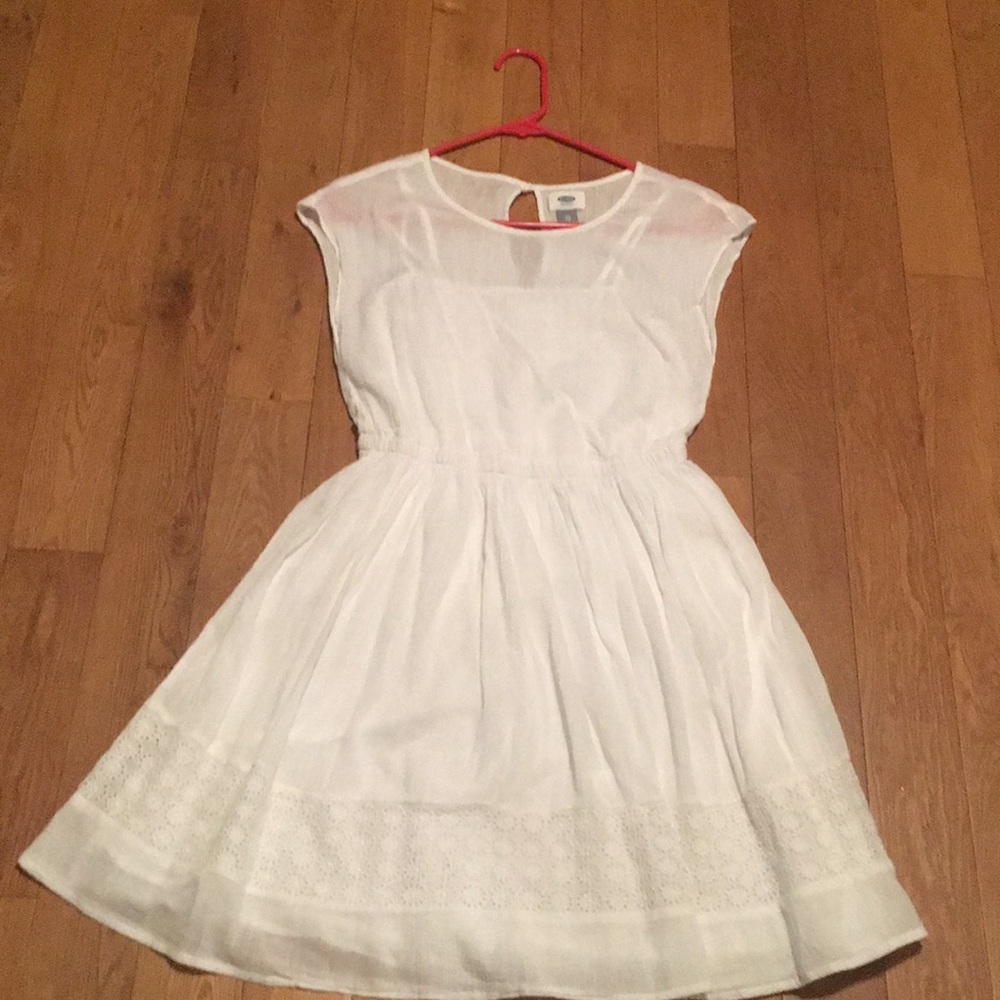 White ruffle dress